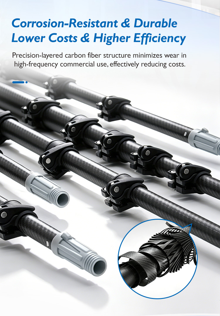 CT Carbon Fiber Telescopic Pole​ - Cleanic Cleaning Equipment